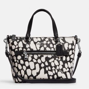 Coach Mini Gallery Crossbody With Spotted Animal Print